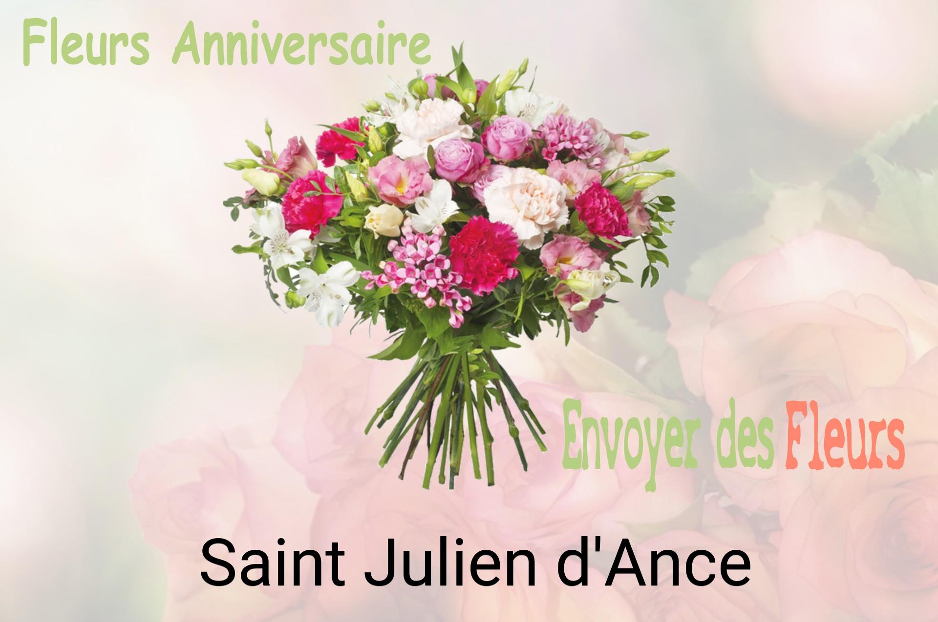 Bouquet de fleurs d’anniversaire livré à Saint-Julien-d'Ance