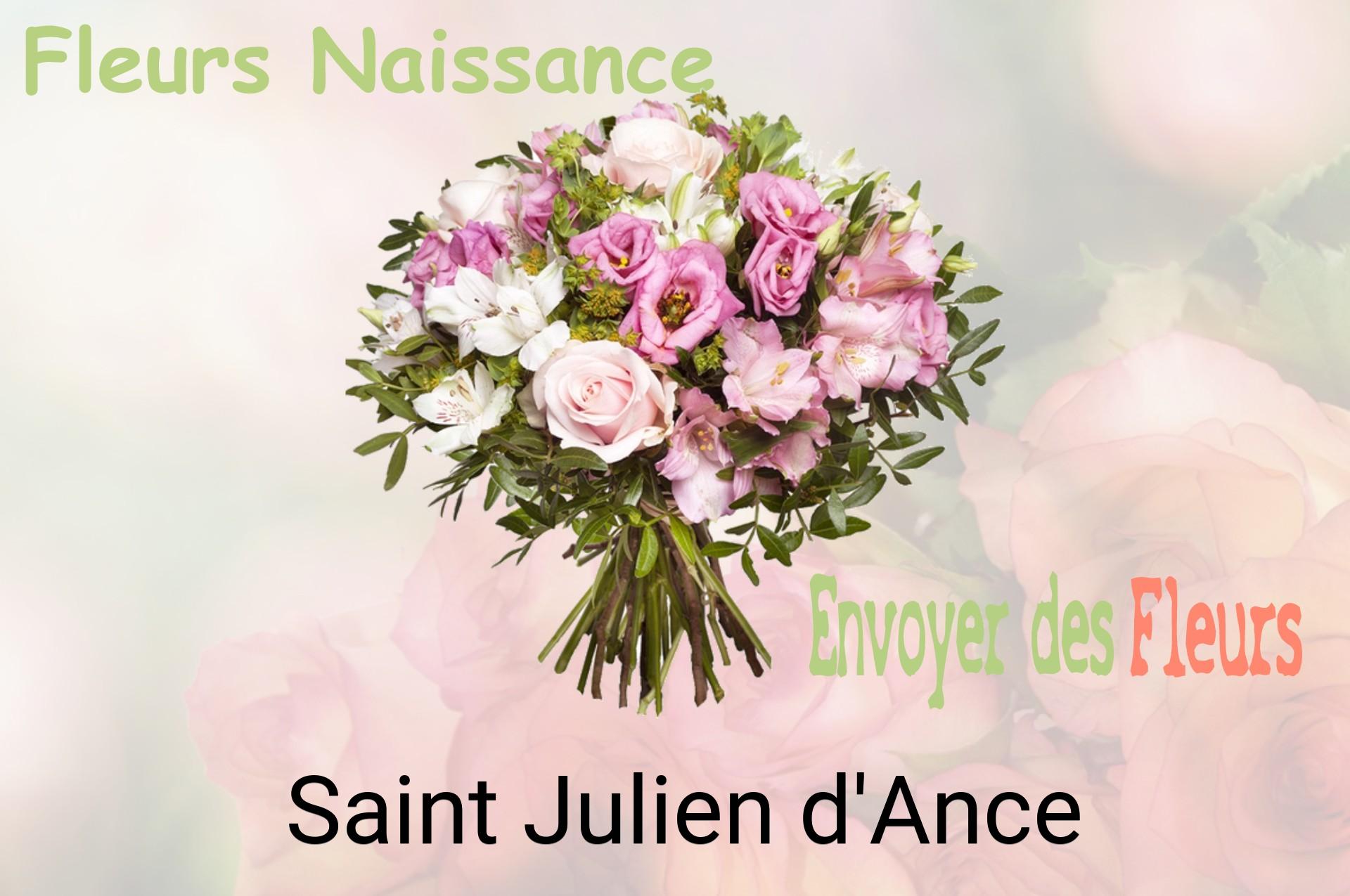 Bouquet de fleurs de naissance livré à Saint-Julien-d'Ance